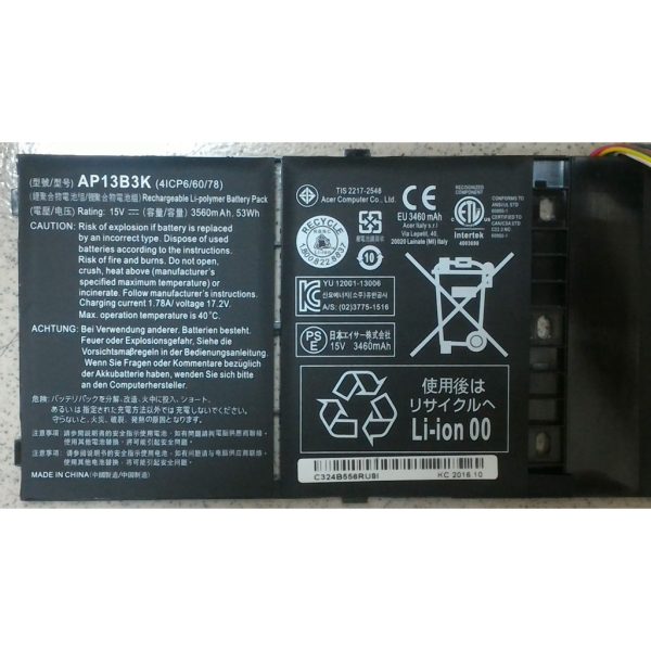 批發現貨原廠全新 宏碁 ACER AP13B3K V5-552P V5-552PG V5–572 V5-5720 電池
