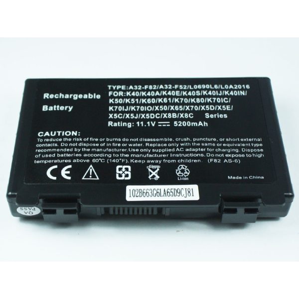 全新 華碩 Asus F52A F52Q X87Q F82 F52,L0690L6,L0A2016,K40C 筆電電池