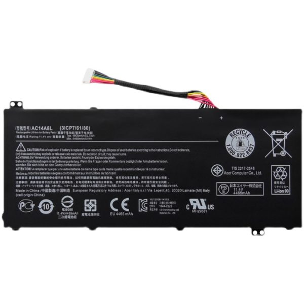 現貨全新 ACER 宏碁 31CP76180 3ICP7/61/80 AC14A8L AC15B7L電池