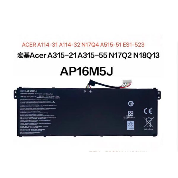 _file_tw-11134207-7r98t-lsfdimmclrm08a 台灣出貨Acer 宏碁Aspire 3 A314-31/32/33 A315-21 A315-51 AP16M5J 電池