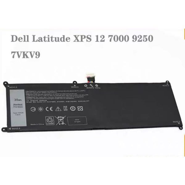 DELL 7VKV9 2芯 電池 XPS 12 9250 Series Latitude 12 7275 9TV5X