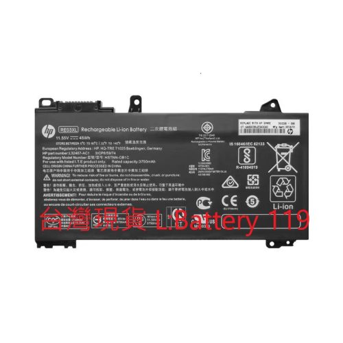 全新 原廠 HP ProBook 430 440 445 450 455 G6 電池 RE03 RE03XL RF03